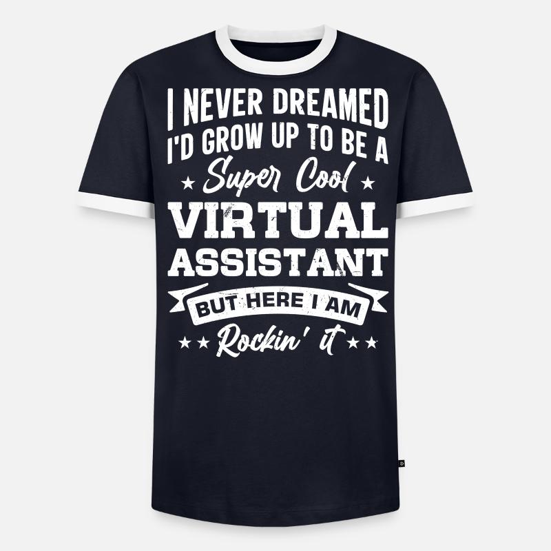 Freelancer Profession Self-employed Virtual Men's Ringer Shirt