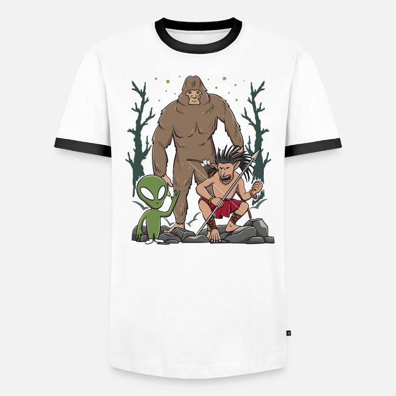 Folklore, créatures mythiques, Indiens T-shirt contrasté Homme