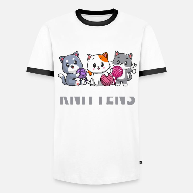 Crochet Lover Funny Loop & Hook Design Männer Kontrast-T-Shirt