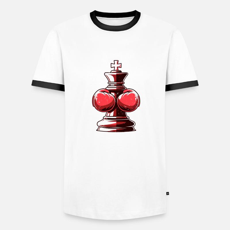 Boxe d’échecs T-shirt contrasté Homme