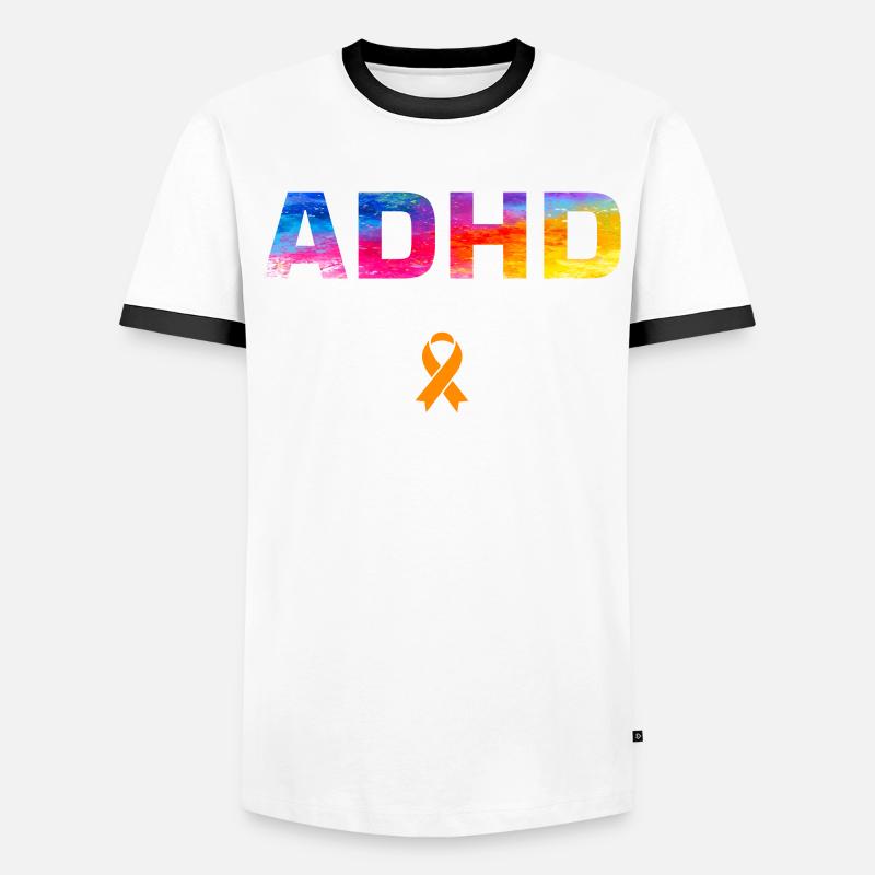 Funny ADHD saying Men's Ringer Shirt