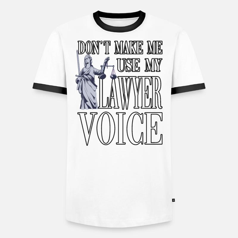 Ne me faites pas utiliser ma voix d’avocat T-shirt contrasté Homme