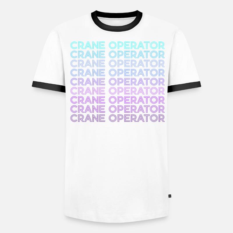 Crane operator Retro Men's Ringer Shirt