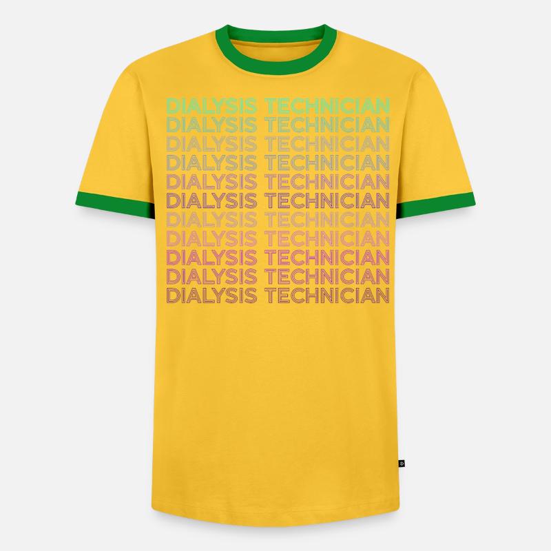 Dialyse-Techniker Dialyse-Techniker Retro - Männer Kontrast-T-Shirt - undefined
