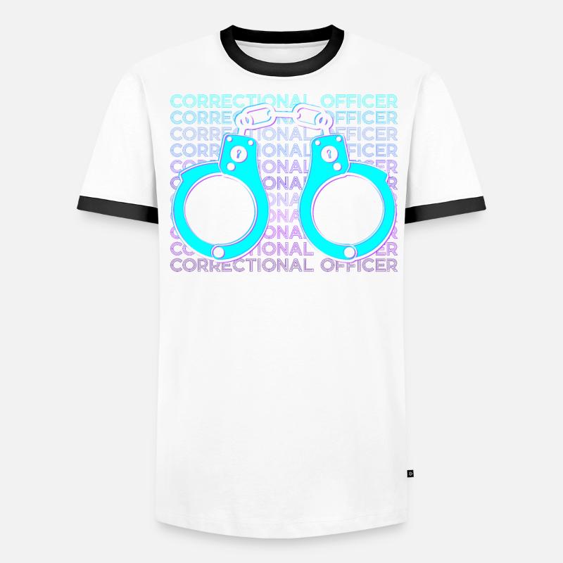 Agent correctionnel Agence d’application de la loi Ges T-shirt contrasté Homme