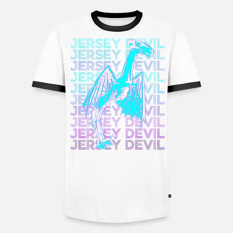 Jersey Devil Cryptozoology Retro Men's Ringer Shirt