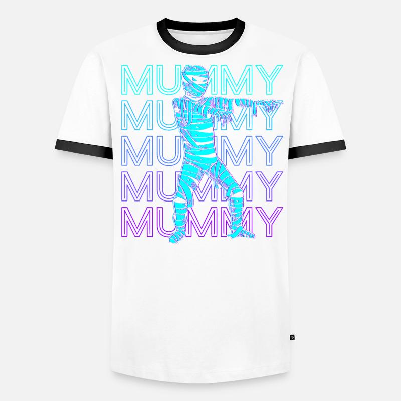 Mummy Ancient Egypt Retro Men's Ringer Shirt