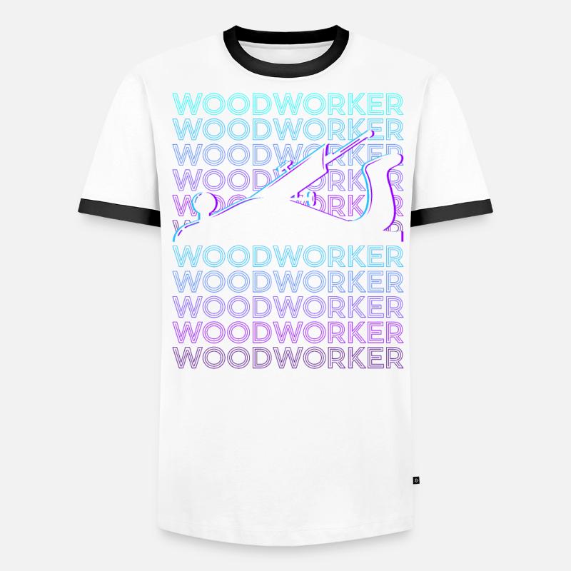 Menuisier Menuiserie Menuiserie Charpentier T-shirt contrasté Homme