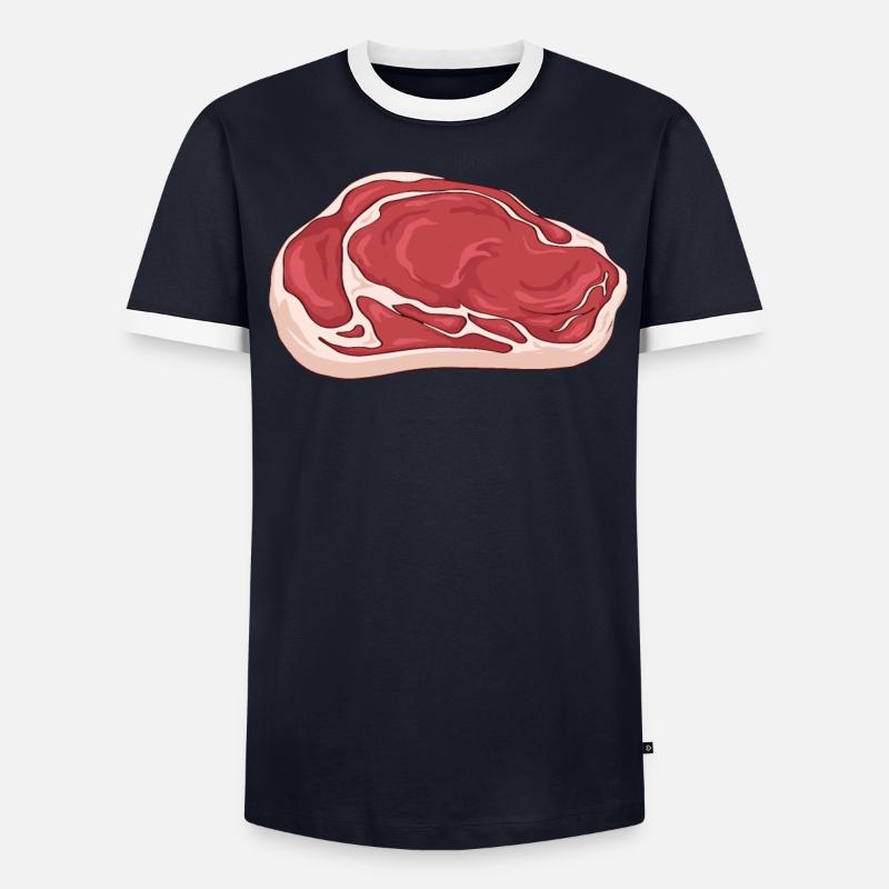 Meatcore Ästhetisches Fleisch Männer Kontrast-T-Shirt