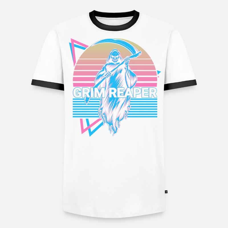 Grim Reaper Retro Men's Ringer Shirt