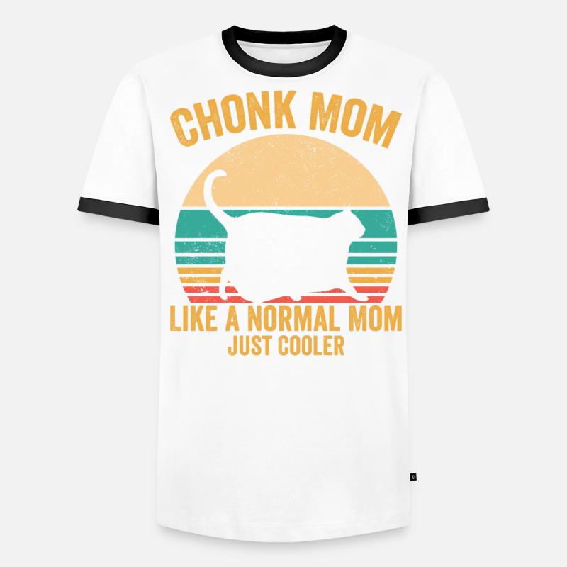 Chonk Meme Katze Männer Kontrast-T-Shirt