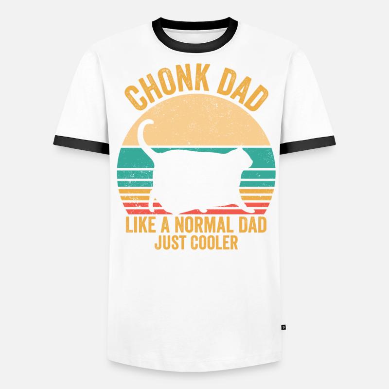 Chonk Meme Chat T-shirt contrasté Homme
