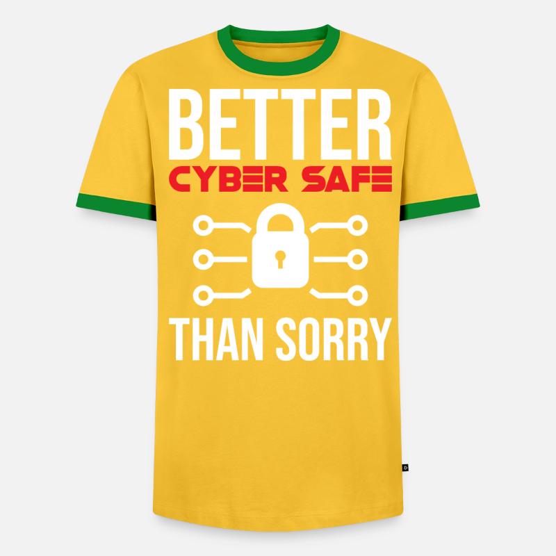 Cybersecurity Computer Security Cybersecurity - Men's Ringer Shirt - undefined
