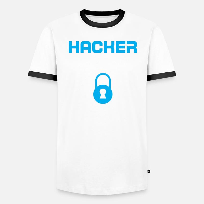 Cybersecurity Computer Security Cybersecurity Men's Ringer Shirt
