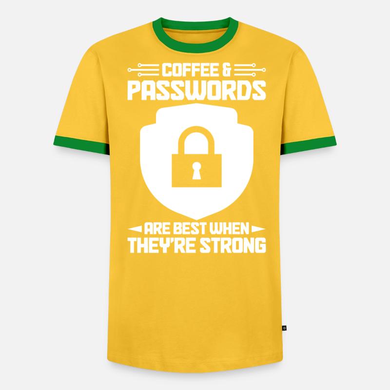Cybersecurity Computer Security Cybersecurity - Men's Ringer Shirt - undefined