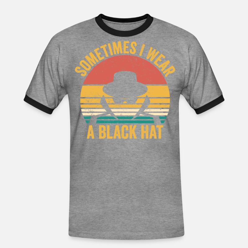 Cybersecurity Computer Security Cybersecurity - Men's Ringer Shirt - heather grey/black