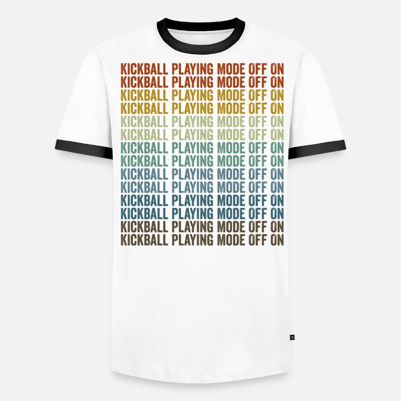 Mode de jeu Kickball de A Kickball Player T-shirt contrasté Homme