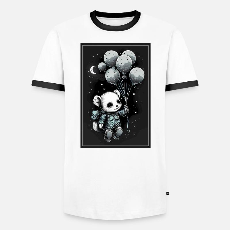 Hamster souris astronaute de l’espace planète astronaute T-shirt contrasté Homme