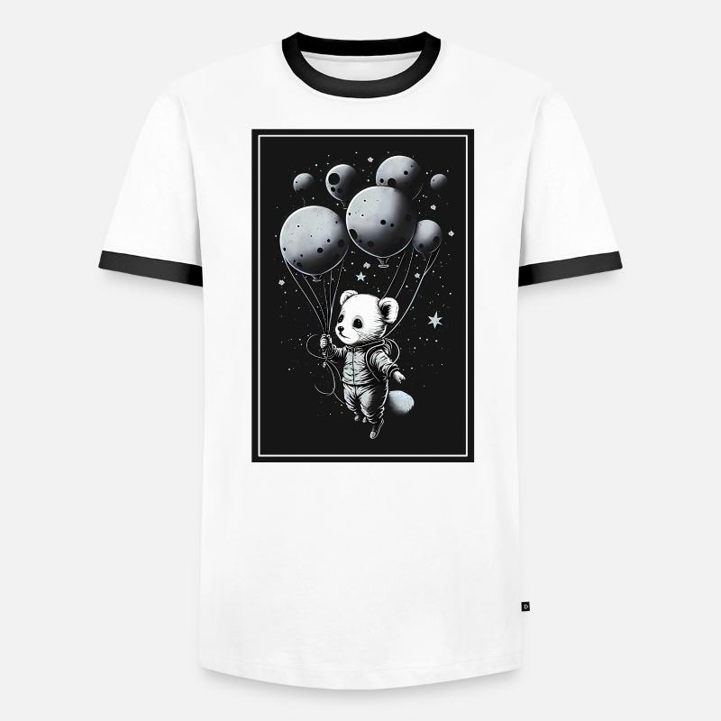 Hamster souris astronaute de l’espace planète astronaute T-shirt contrasté Homme