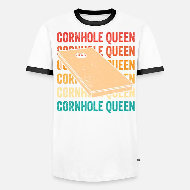 Cornhole Corn Hole Retro T-shirt contrasté Homme