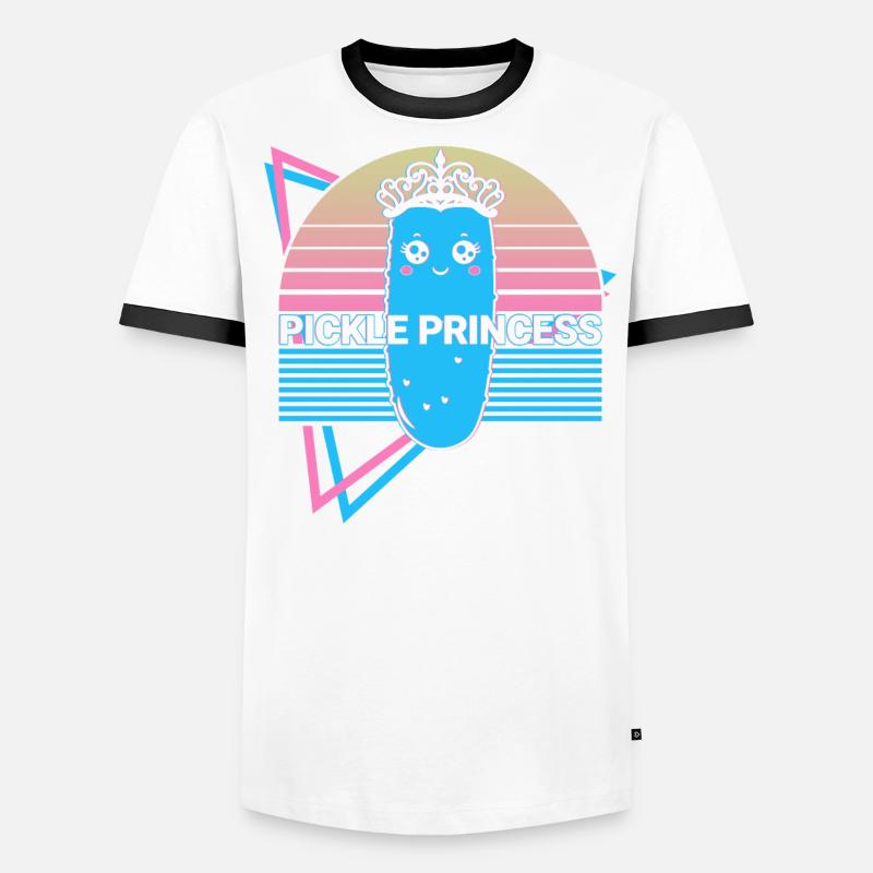 Concombre Princesse Concombre Rétro T-shirt contrasté Homme