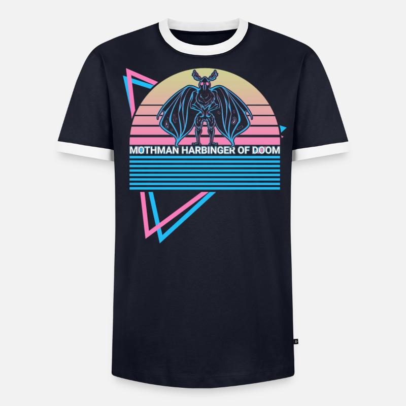 Mothman Cryptid Rétro T-shirt contrasté Homme