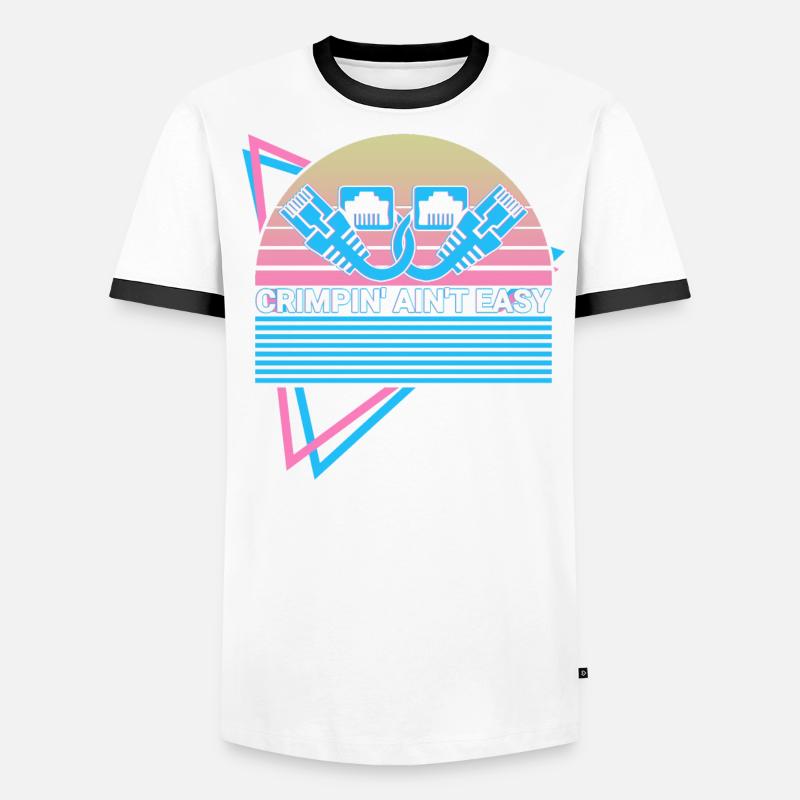 Network Technology Retro Men's Ringer Shirt