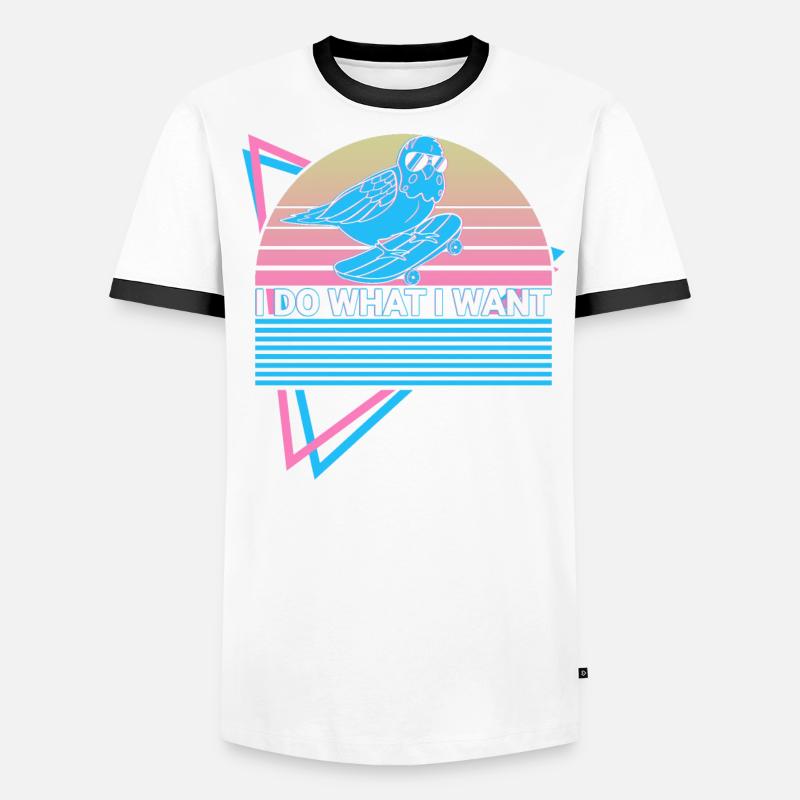 Perruche Perruche Rétro T-shirt contrasté Homme