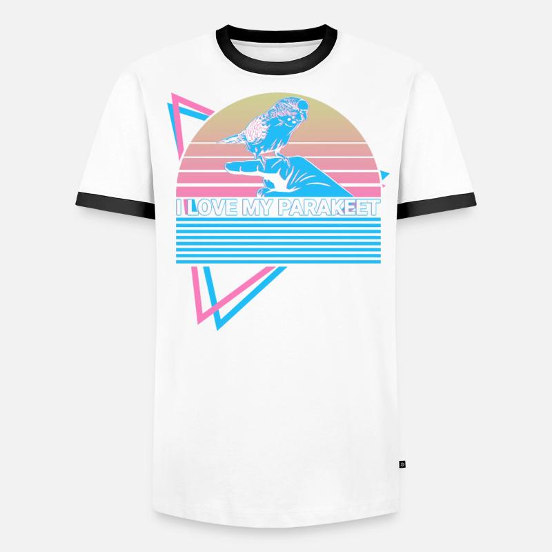 Perruche Perruche Rétro T-shirt contrasté Homme