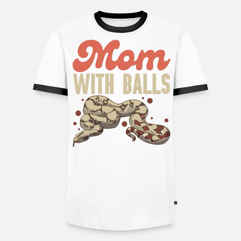 Serpent python boule T-shirt contrasté Homme