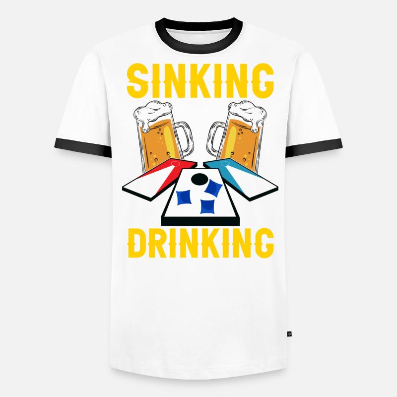 Trou de maïs Cornhole T-shirt contrasté Homme