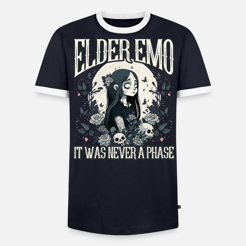 Lustiger Emo-Junge Emo-Mädchen - Männer Kontrast-T-Shirt - undefined