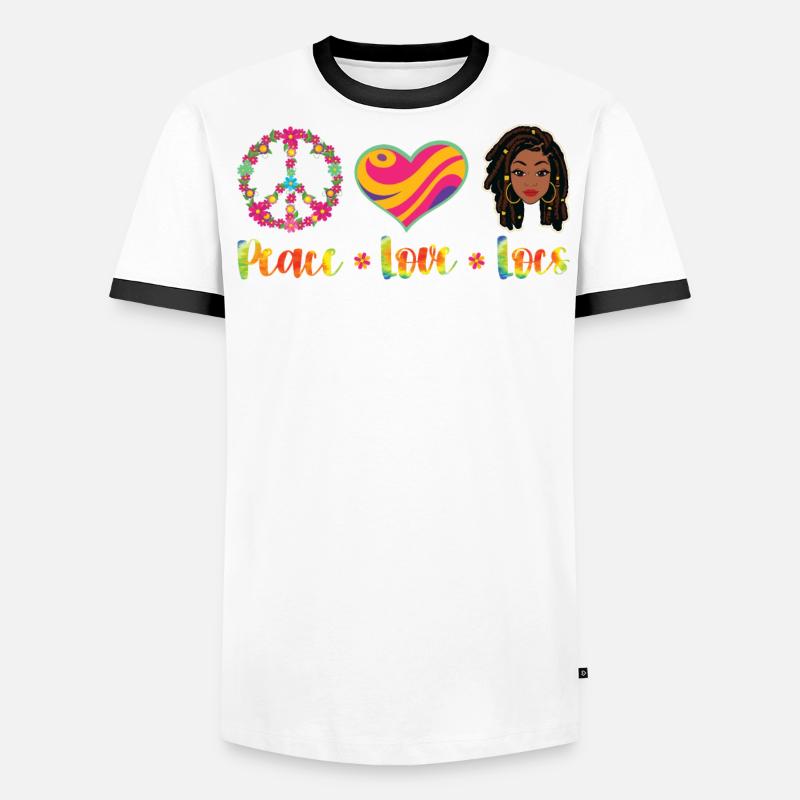 Hippie Dreadlocks Rasta T-shirt contrasté Homme