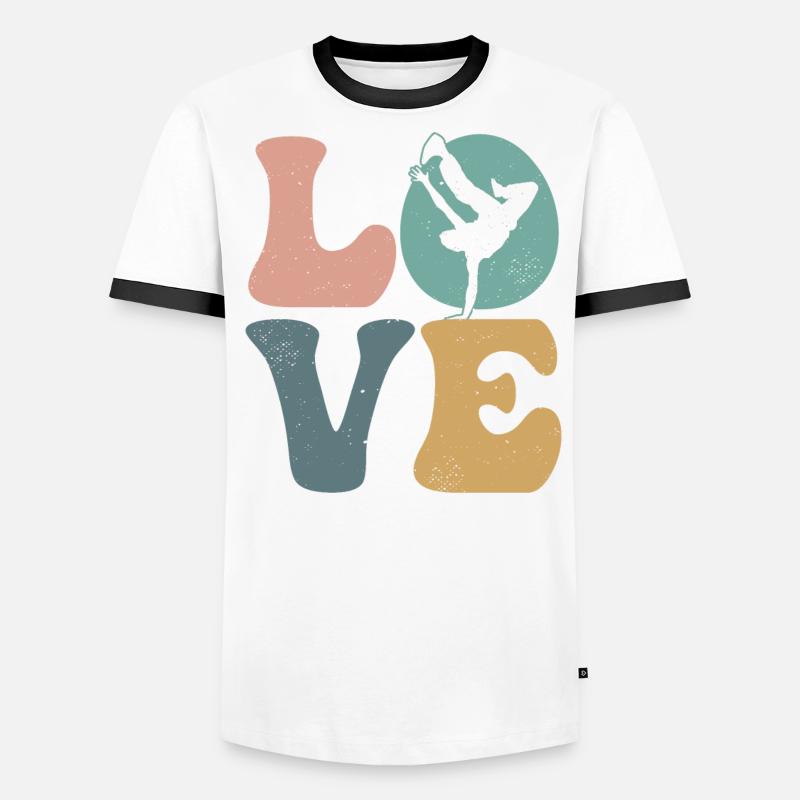 Breakdance Dancing Breakdancer Hip Hop Dance Men's Ringer Shirt