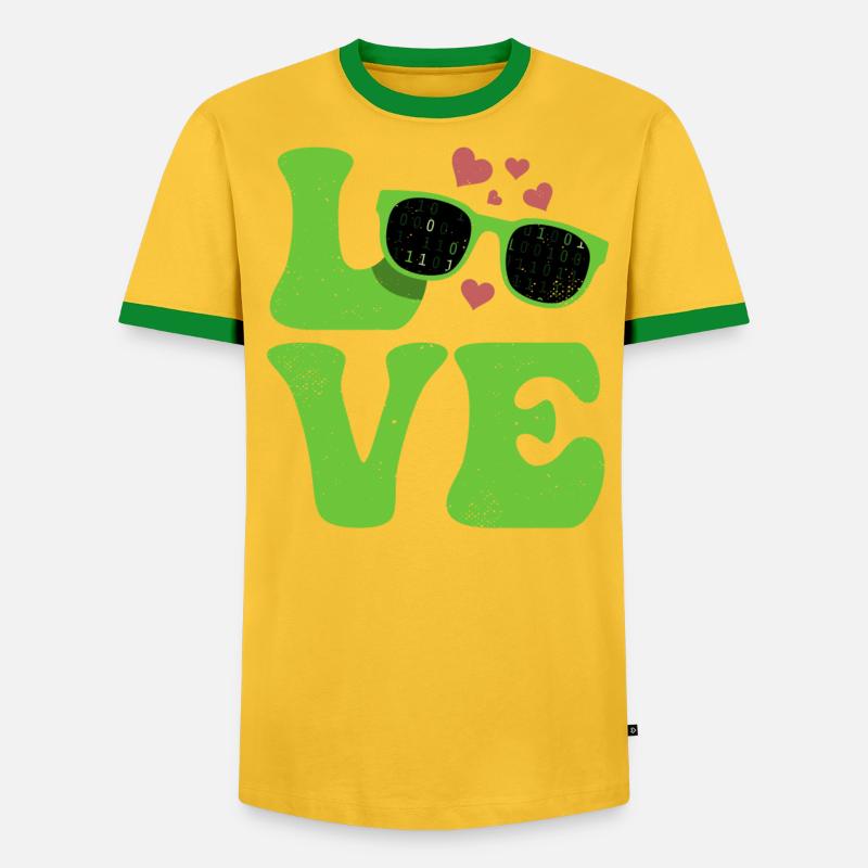 Codeur Programmeur LOVE Programmation - T-shirt contrasté Homme - undefined