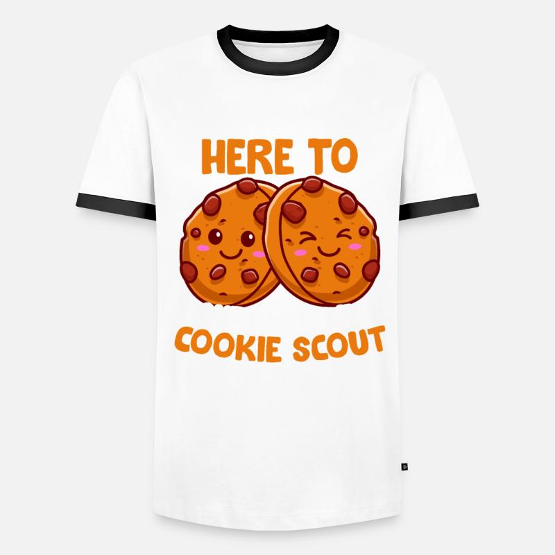 Marchand de biscuits T-shirt contrasté Homme