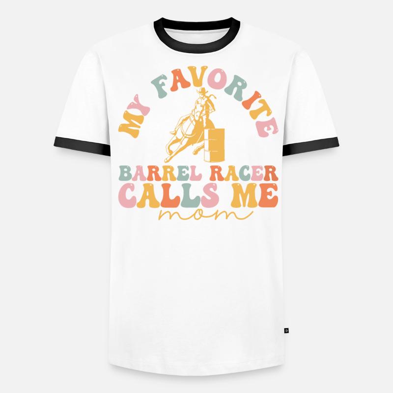 Course de barils groovy T-shirt contrasté Homme