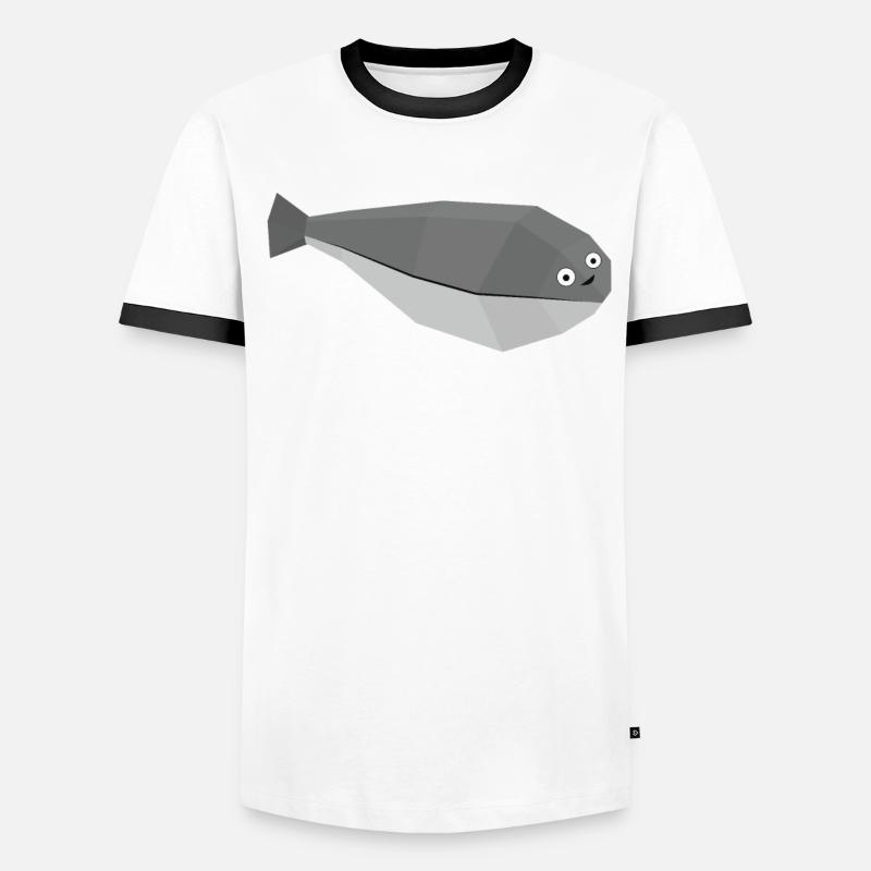 Sacabambaspis Poisson Meme Polygone T-shirt contrasté Homme