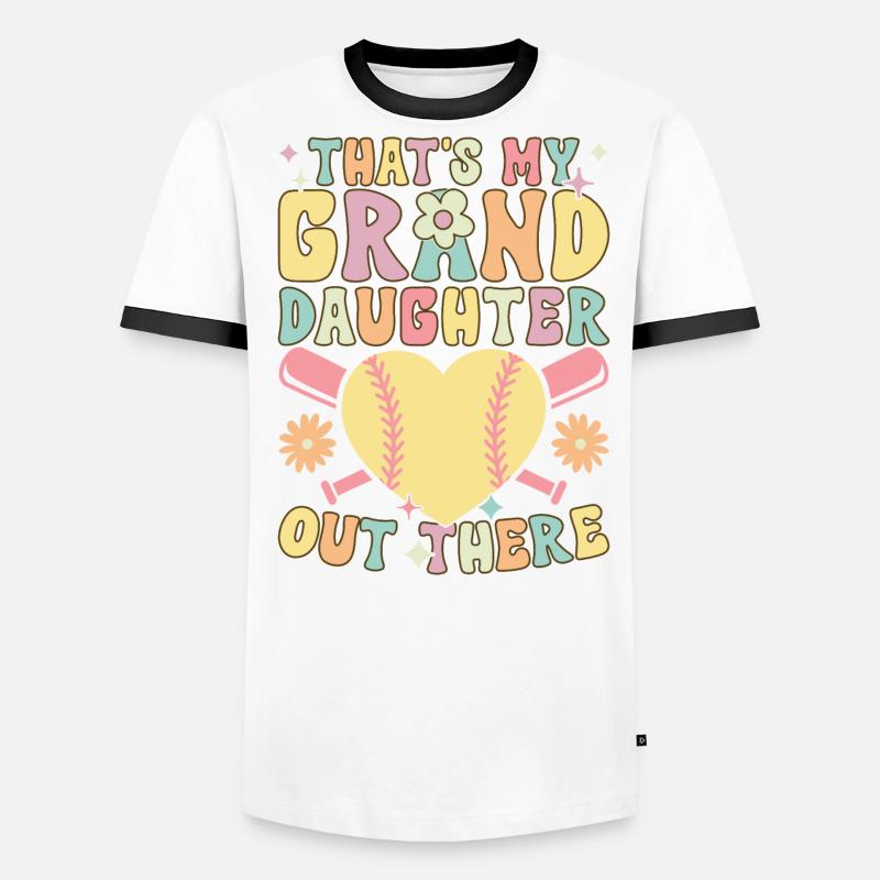 Groovy Softball Player Men's Ringer Shirt