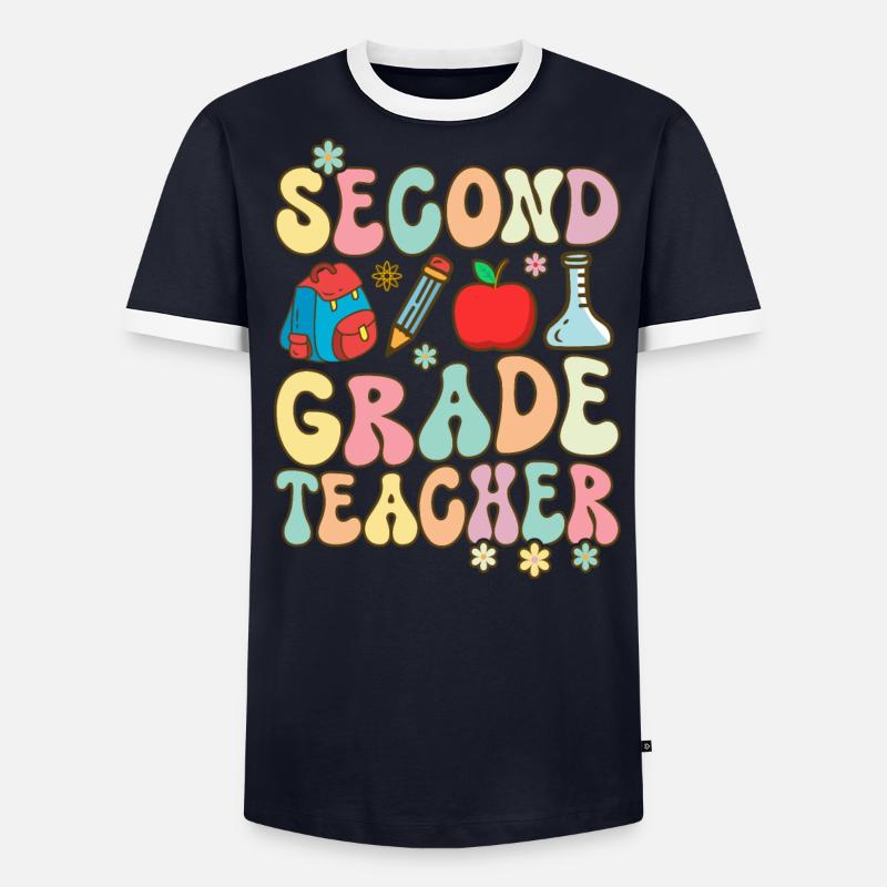Groovy Professeur d’école primaire T-shirt contrasté Homme