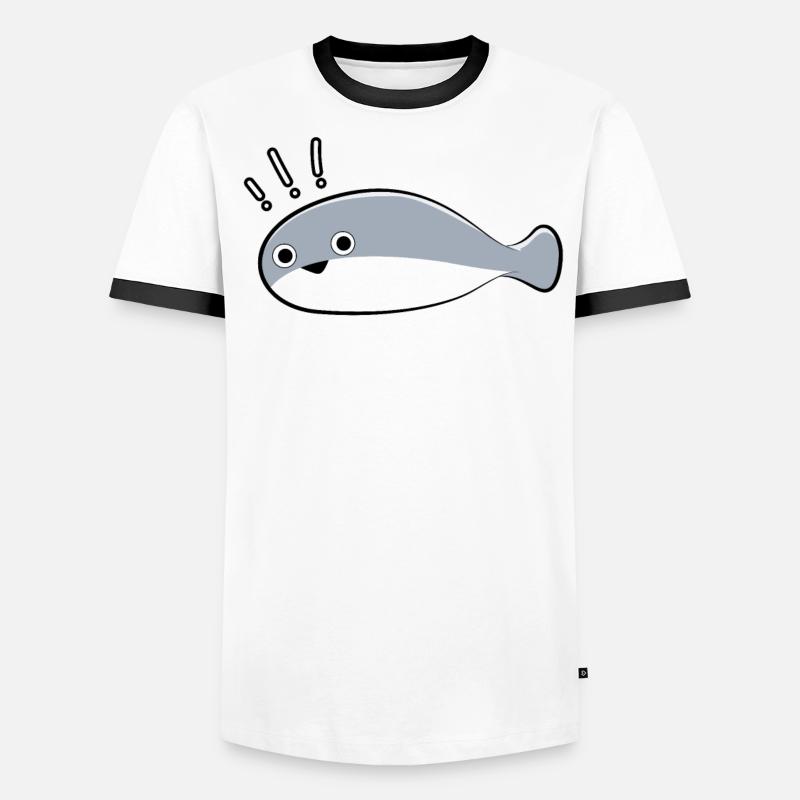 Sacambaspis Ancient Fish Meme Caution Men's Ringer Shirt