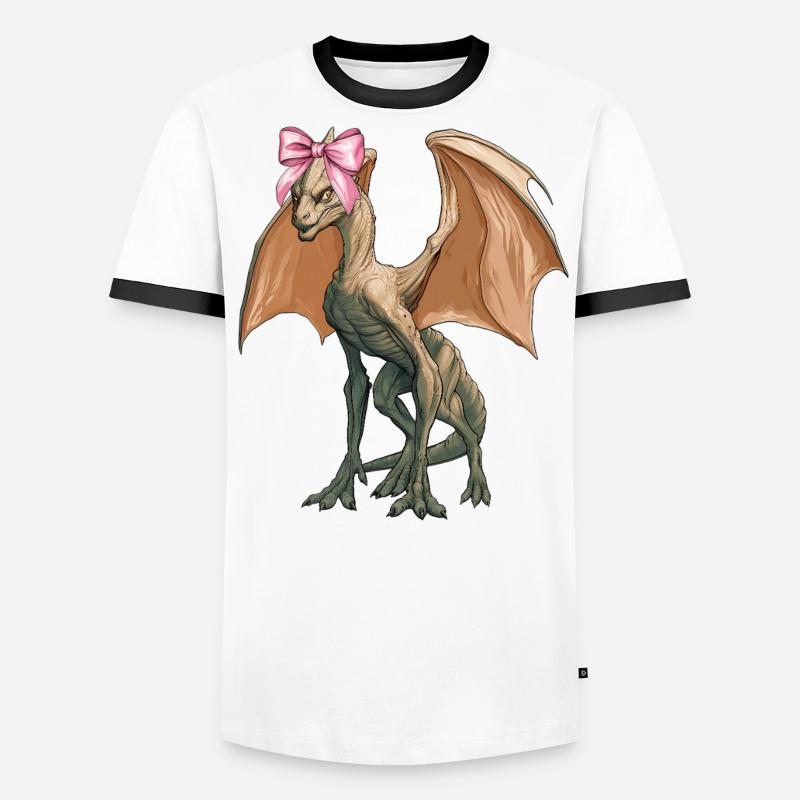 Coquettish Bow Van Meter Visitor Cryptid Men's Ringer Shirt