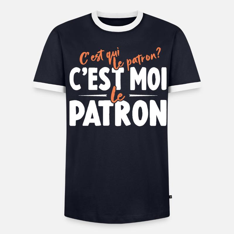 C'est Qui Le Patron C'est Moi Le Patron T-shirt contrasté Homme