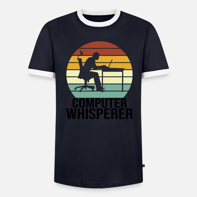 Programmeur informaticien informatique T-shirt contrasté Homme