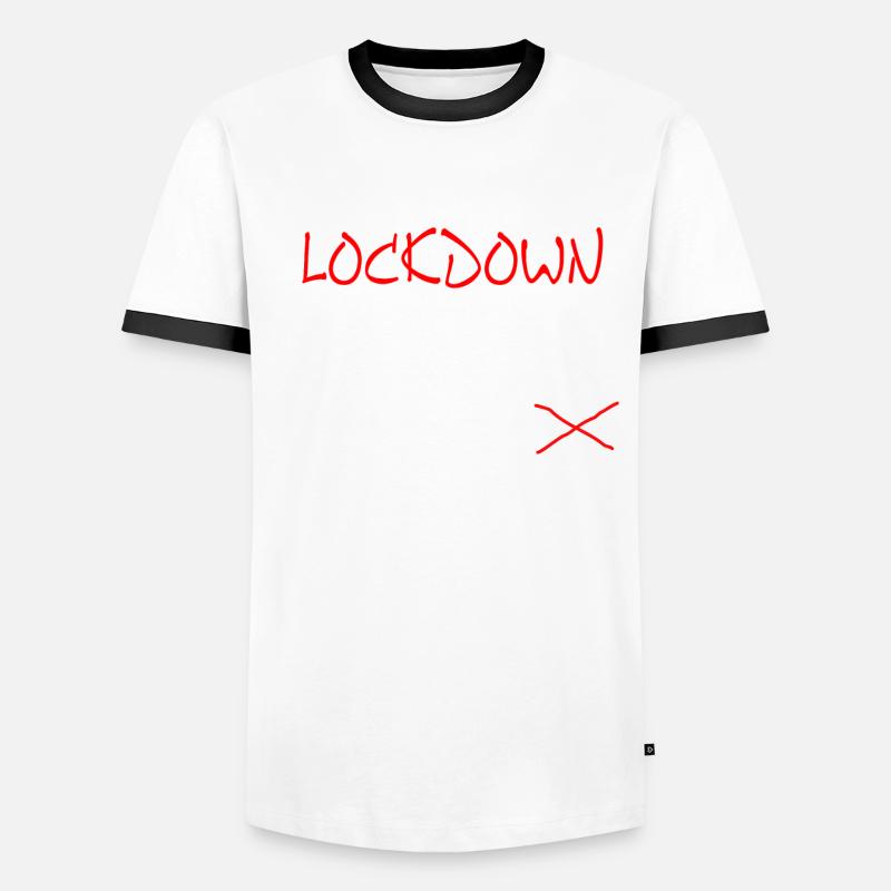 Lockdown 2020 ich war dabei Männer Kontrast-T-Shirt
