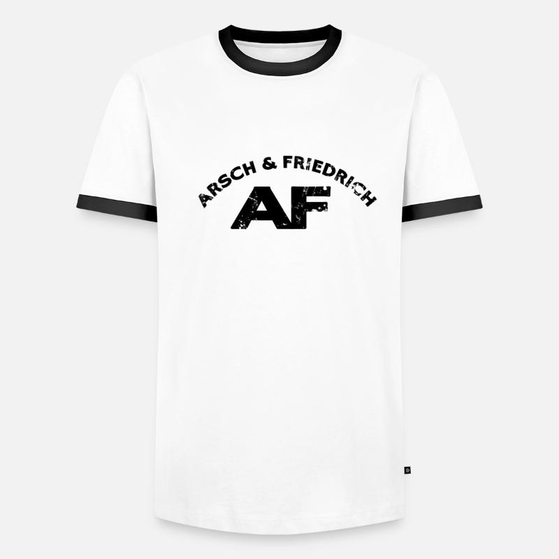 Arsch & Friedrich Männer Kontrast-T-Shirt