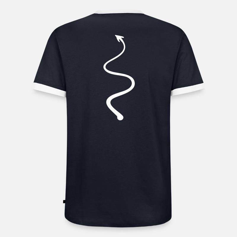 Teufelsschwanz - devil tail Männer Kontrast-T-Shirt