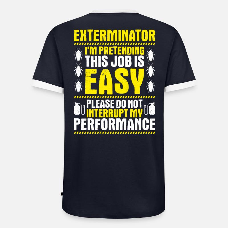 Schädlingsbekämpfer Kammerjäger Exterminator - Männer Kontrast-T-Shirt - undefined