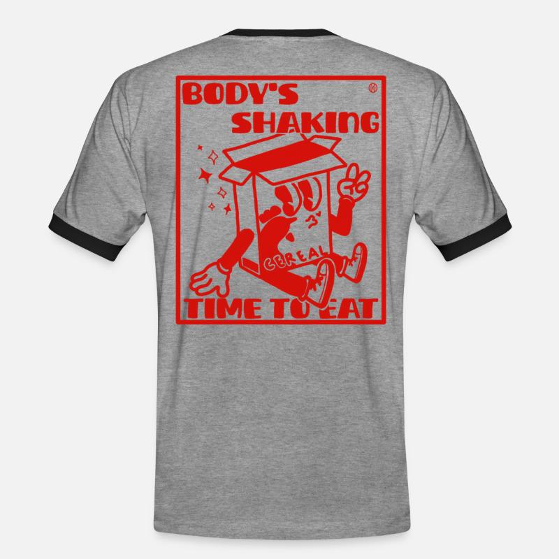 Hyperfixation ADHS Problem - Männer Kontrast-T-Shirt - Grau meliert/Schwarz
