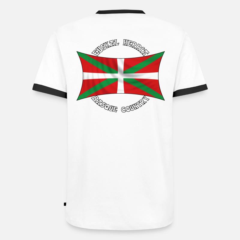 drapeau basque T-shirt contrasté Homme